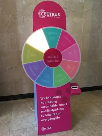 Roda da Sorte, jogo Amazing ideal para promoções em loja e eventos.